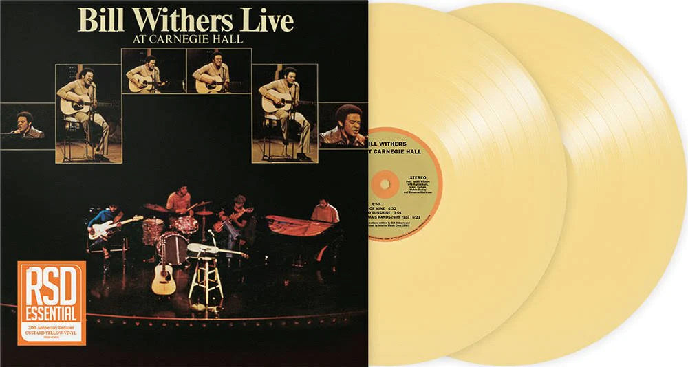 Bill Withers Live At Carnegie Hall Vinyl Record - 2xLP Limited Edition Custard Color - Perfect for Jazz & Soul Music Lovers & Vinyl Collectors - Great for Home Listening & Gifts