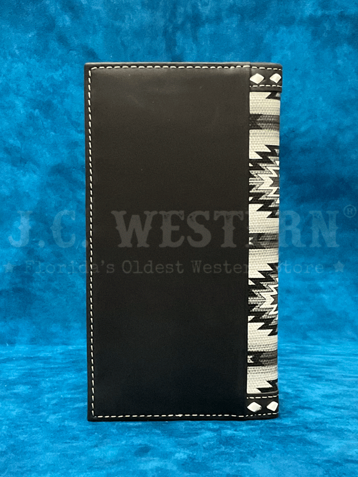 Ariat A3558801 Men's Diamond Lacing Southwestern Rodeo Wallet - Genuine Leather Bifold Wallet for Cowboy & Western Enthusiasts - Perfect for Rodeo, Ranch Work & Everyday Carry