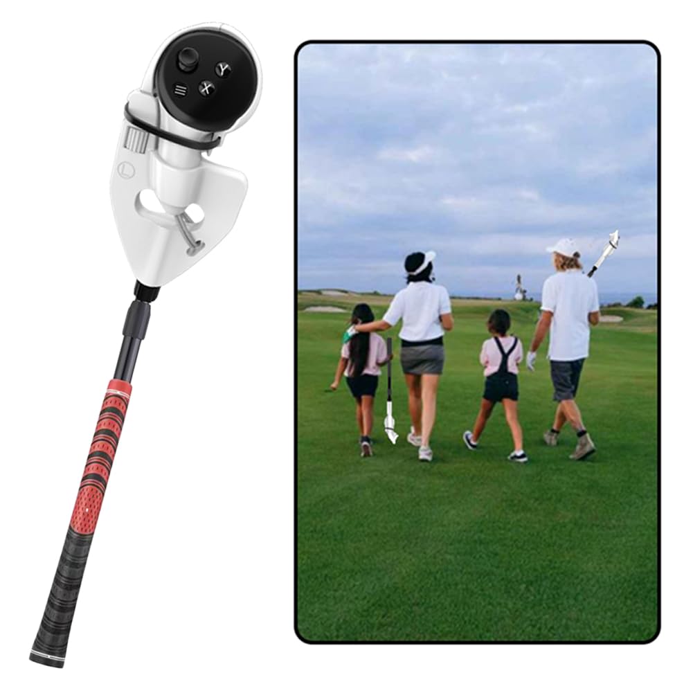 VR Golf Club Handle Compatible with Meta Quest 3 & Oculus Quest Pro - Enhance Your VR Golf Experience - Premium Virtual Reality Controller Grip Accessories - Perfect for Golf Simulators & VR Sports Gaming