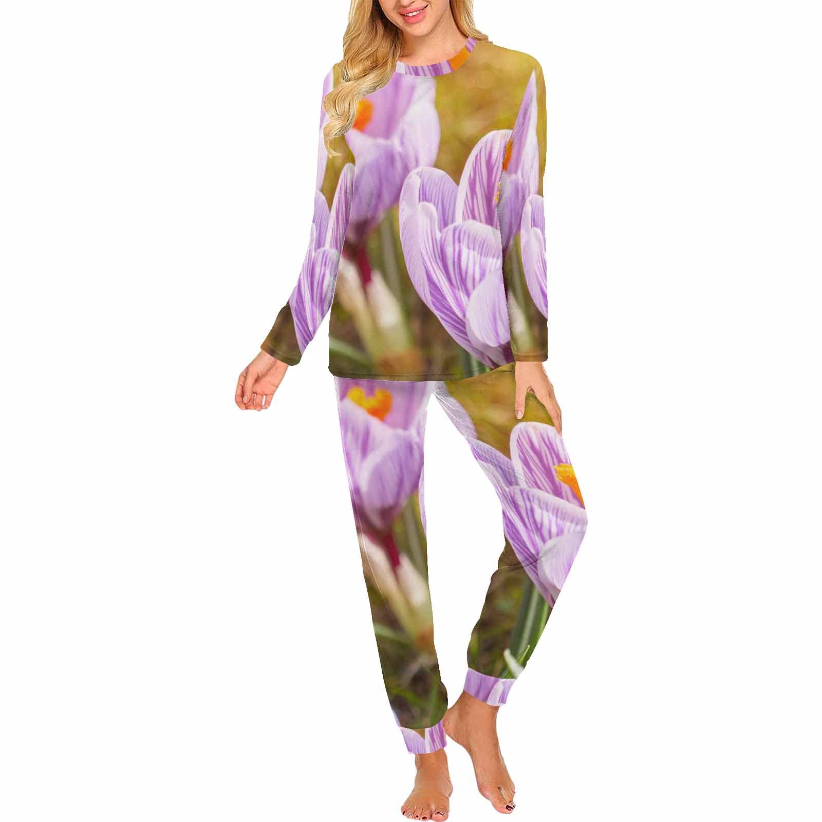 InterestPrint Princess Frog Two-Piece Sleepwear Set for Women - Soft Cotton Pajama & Lounge Set with Cute Frog Design | Perfect for Sleepovers, Relaxing at Home & Gift Giving