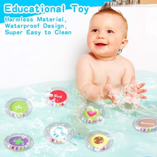 26pcs Floating Bath Letters & Numbers Set - Sensory Learning Toys for Toddlers Age 2-4 | Bathtub & Pool Play