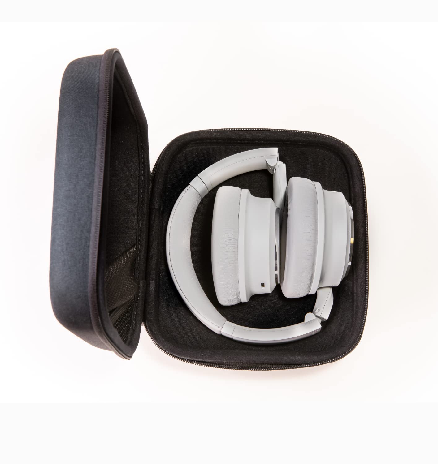 WYZE Wireless Over-Ear Bluetooth Headphones with Active Noise Cancellation - White | Travel Headphones with Transparency Mode, Clear Voice Pickup & Alexa Built-in | Includes Hard Case for Airplane, Commuting & Office Use