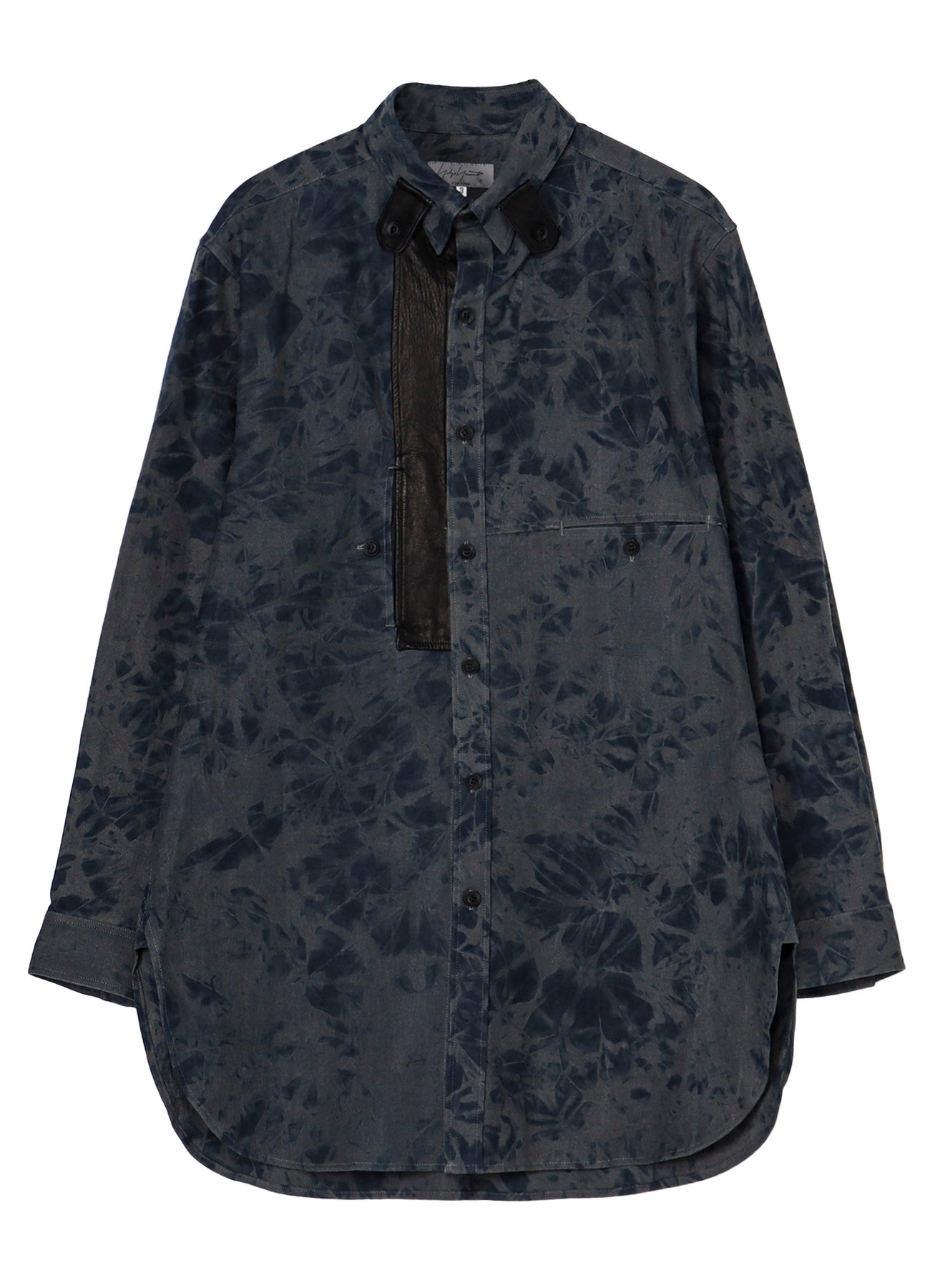 Stylish Cotton Linen Canvas Blouse with Leather Panel Details - Perfect for Office Wear & Casual Outings