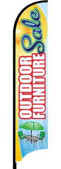 Feather Flag Banner - Durable Outdoor Advertising Flag for Sales & Events | Perfect for Furniture Promotions, Grand Openings & More