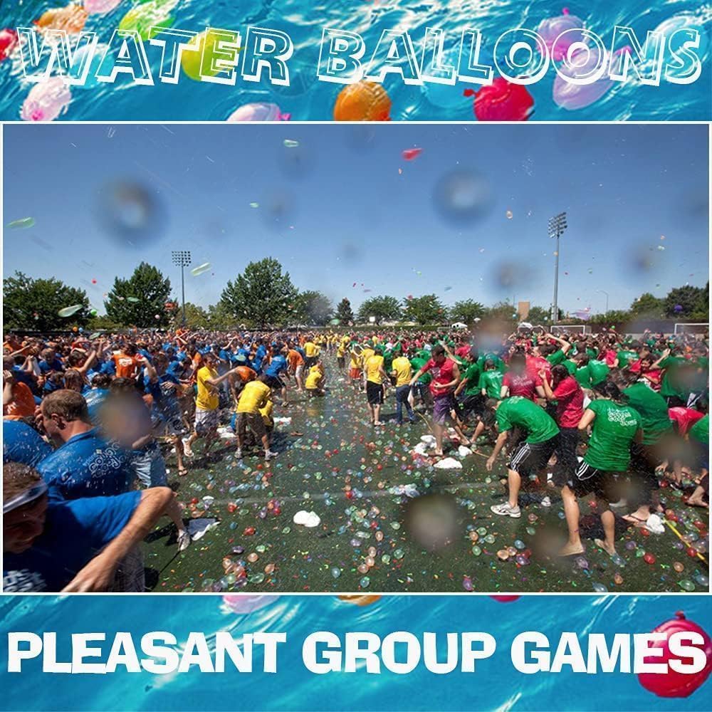 888PCS Quick Fill Self-Sealing Water Balloons - Mixed Colors Summer Water Toys for Kids | Perfect for Outdoor Parties, Pool Games & Backyard Water Fights