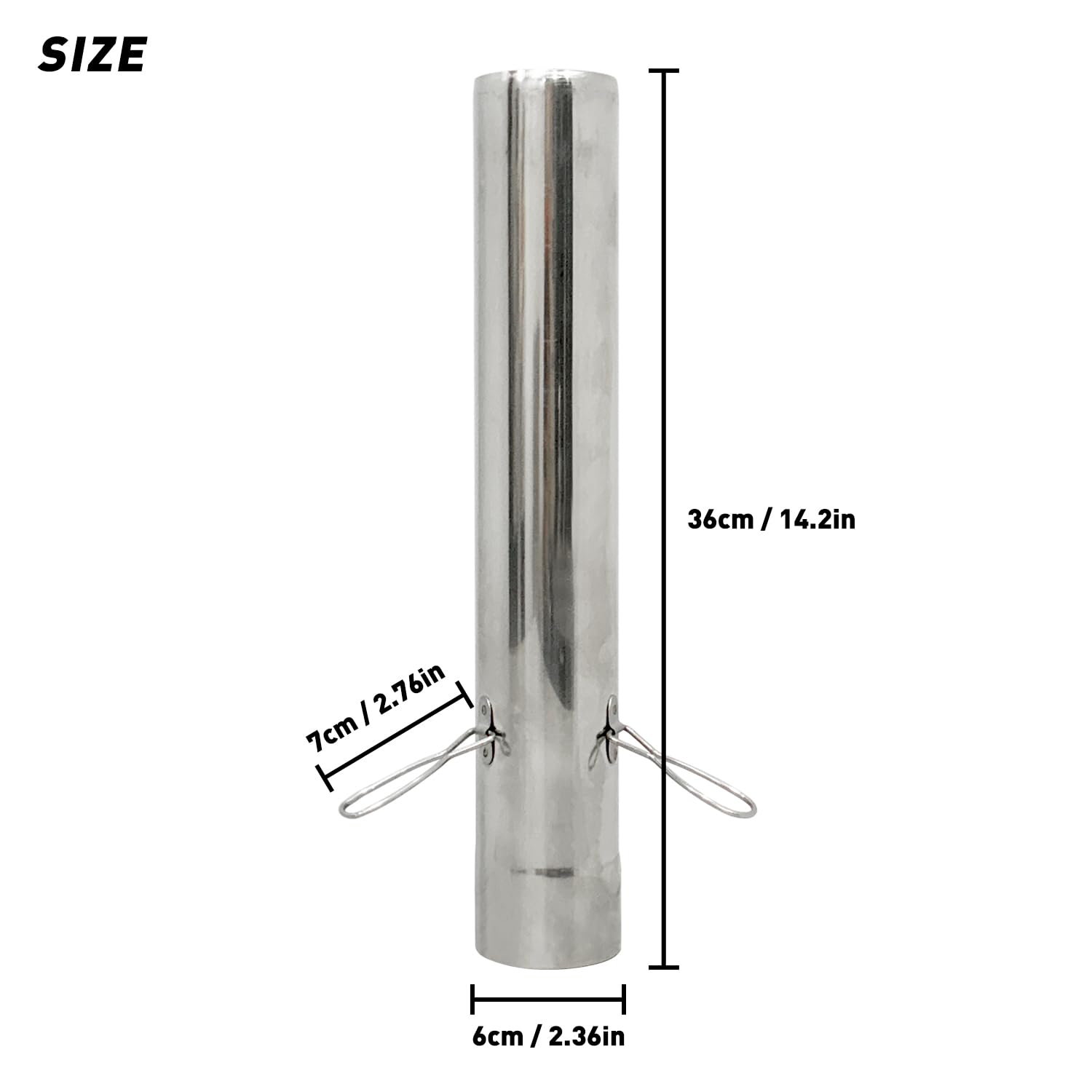SoloWilder 2.36 Inch Stainless Steel Spark Arrestor Screen & Rotatable Chimney Rain Cap for Wood Stove Pipe - Durable Outdoor Fireplace Accessory for Camping, Cabin & Home Heating