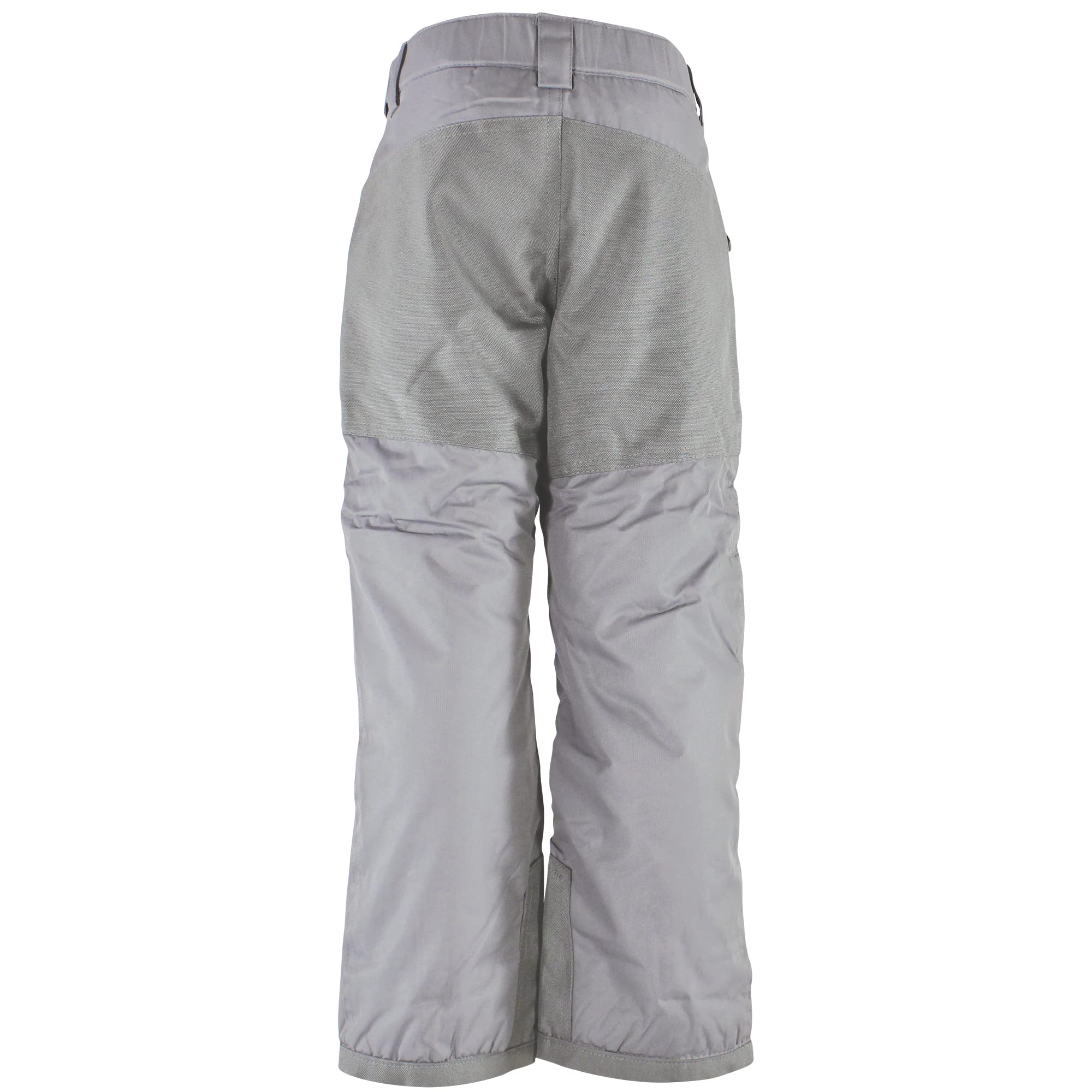Hudson Baby Unisex Snow Pants for Boys & Girls - Waterproof Winter Snowsuit, Charcoal Gray, Size Large - Perfect for Skiing, Sledding & Outdoor Winter Play