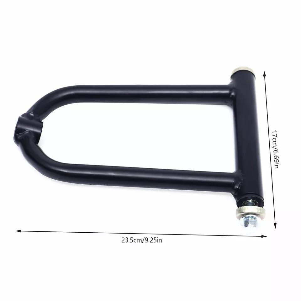 340MM Front Suspension Arm Set Assembly - Upper & Lower Swingarm with 2x Steering Strut Knuckle Spindle & Wheel Hub - Compatible with Quad Bike, Buggy, Electric ATV, Go Kart - Flange Hole Φ8 - Perfect for Off-Roading, Racing & Adventure Riding