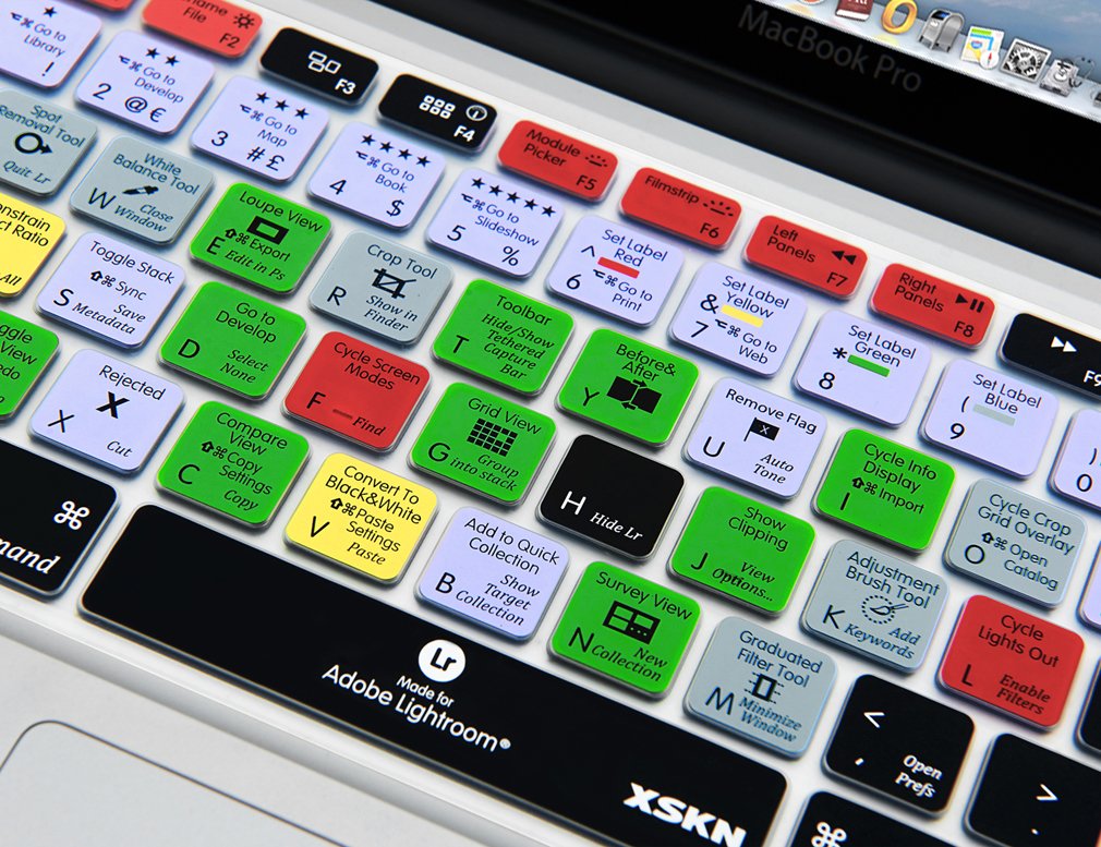 Adobe Lightroom Keyboard Silicone Skin Cover for MacBook Air 13