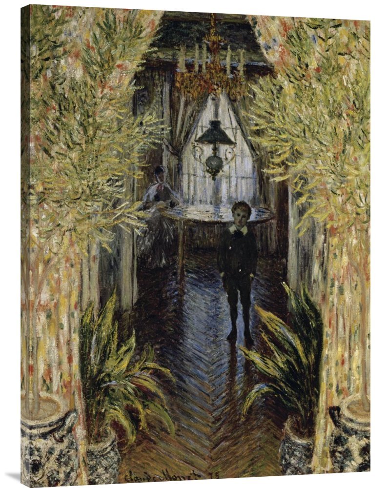 Claude Monet 'A Corner of The Apartment' Gallery Wrap Canvas Art Print - High Quality Giclee Reproduction - Perfect for Living Room, Bedroom & Office Wall Decor