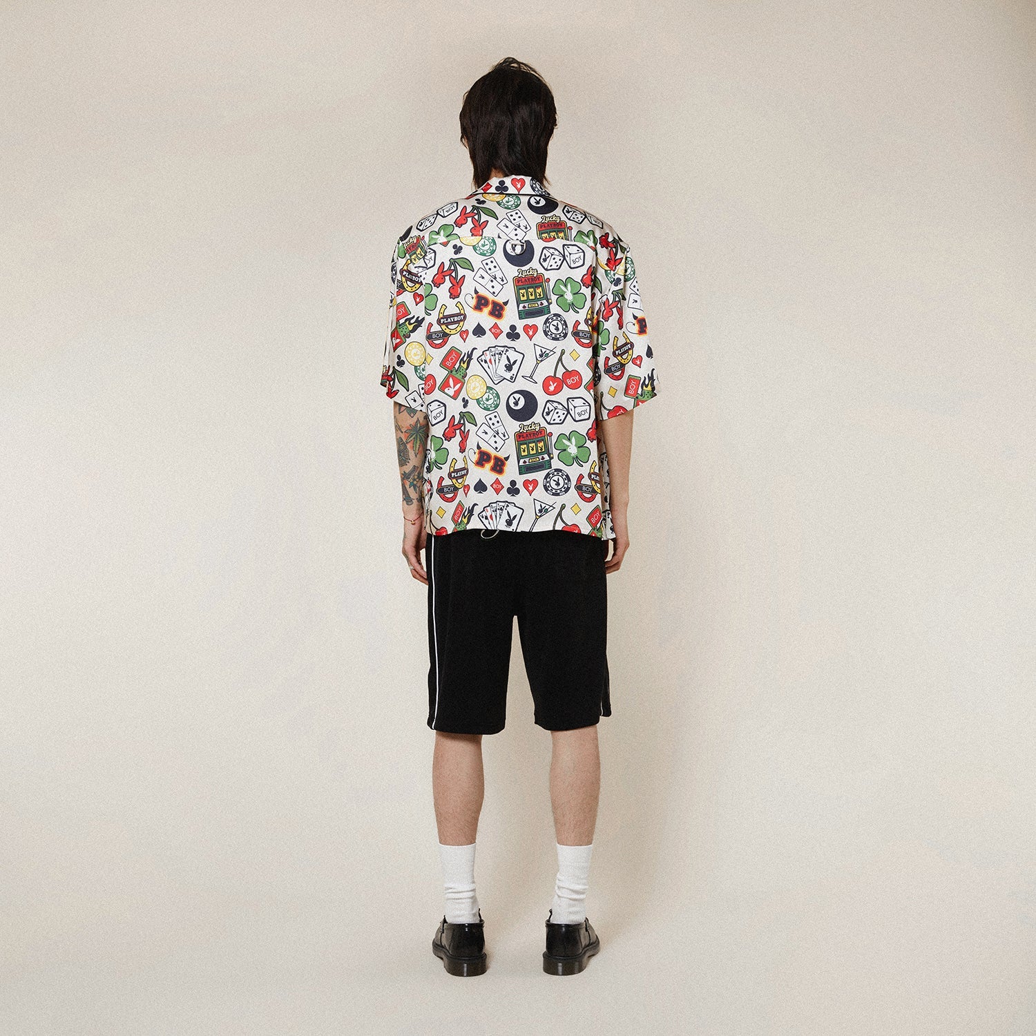 Playboy X Boy Las Vegas Resort Shirt - Stylish Hawaiian Casual Button-Up for Men - Perfect for Vacation, Beach, and Summer Parties