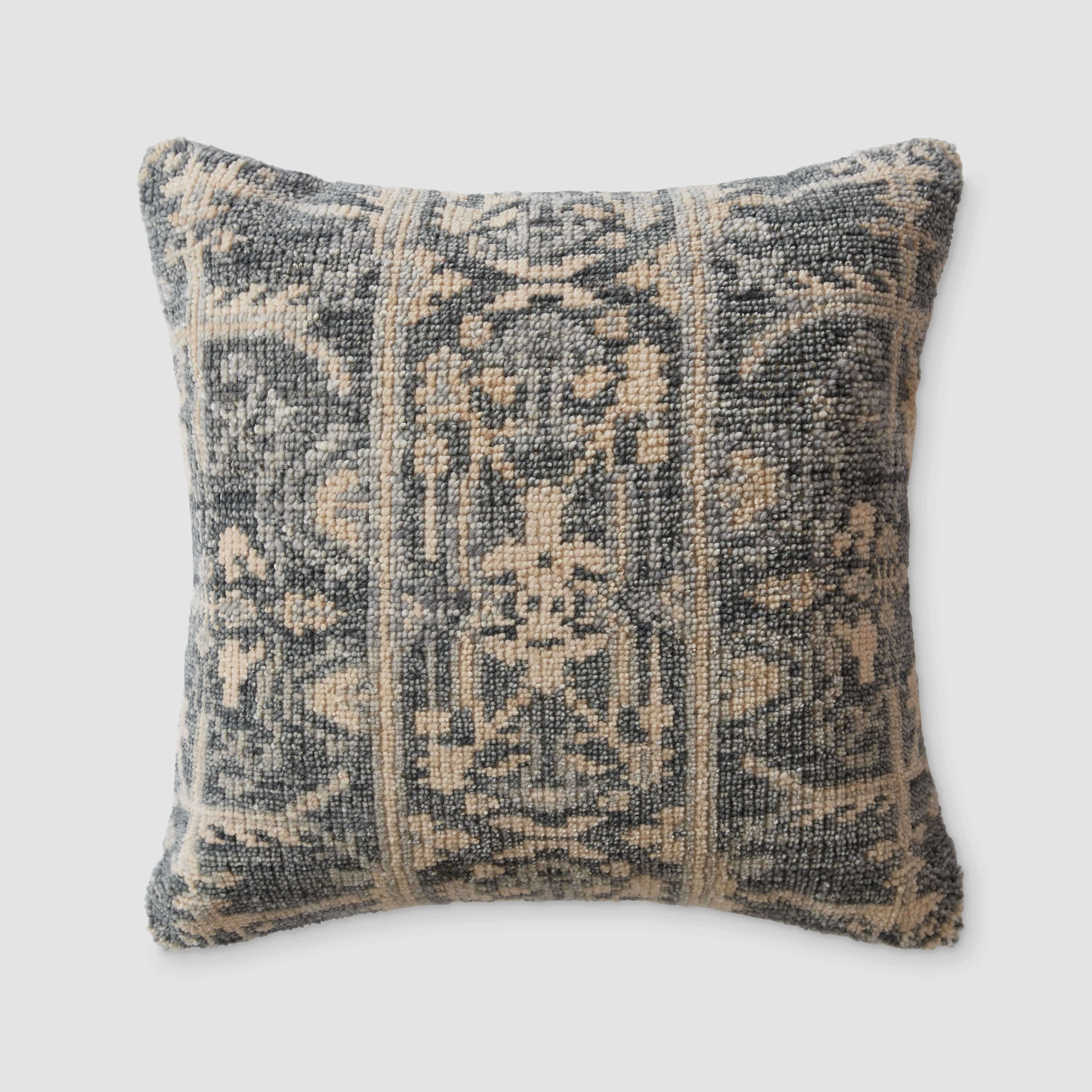 Hand Knotted Decorative Pillow Cover - Boho Chic Home Decor for Living Room, Bedroom, and Sofa - Perfect for Cozy Home Styling and Gift Giving