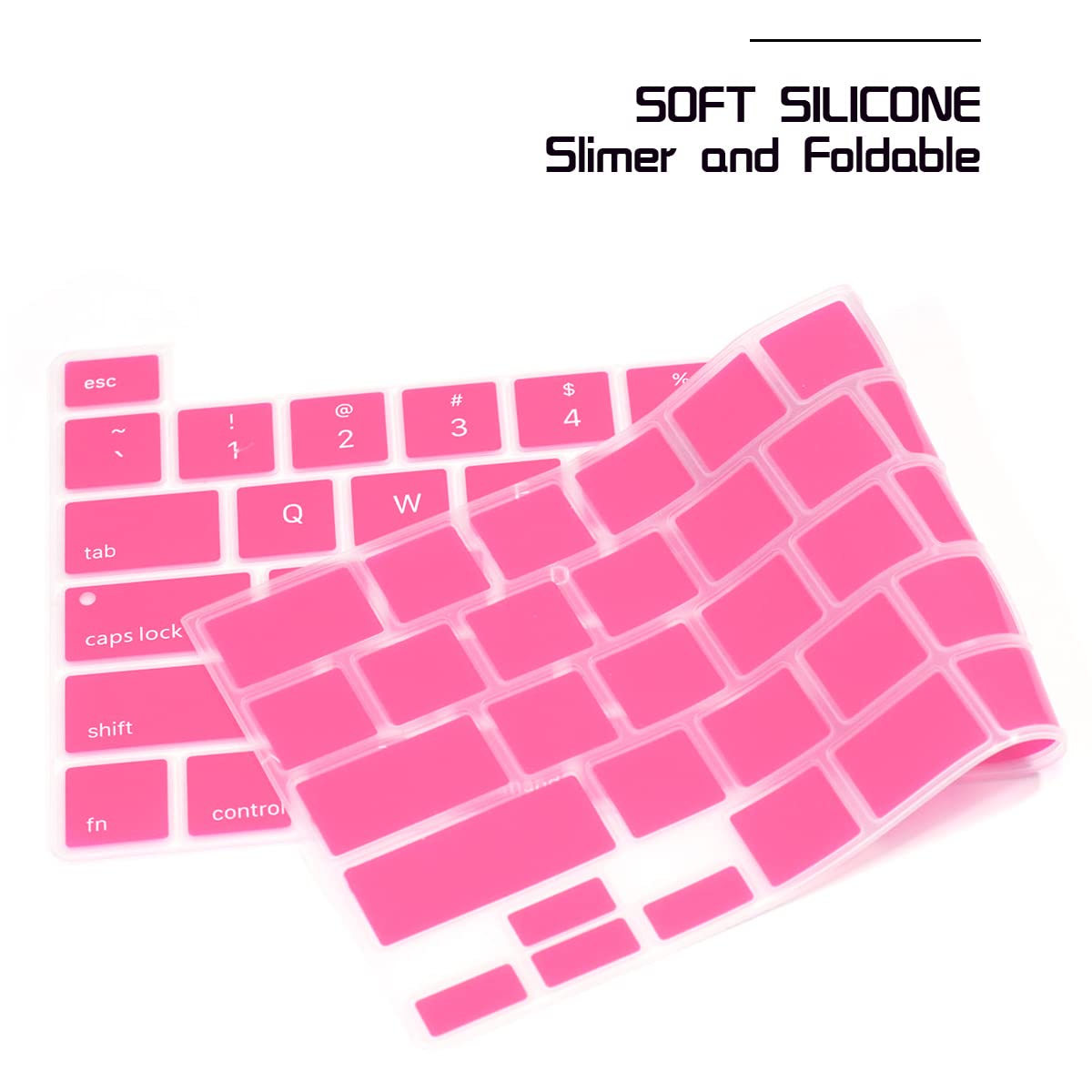 Ultra Thin Silicone Keyboard Cover Skin for MacBook Pro 13 inch 2020 (A2289/A2251/A2338 M1 Chip) & MacBook Pro 16