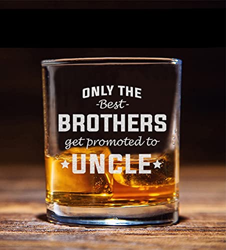 Personalized Whiskey Glass for Uncle Pregnancy Announcement - Best Gift for Future Uncles - Perfect for Gender Reveals, Baby Showers & Celebrations