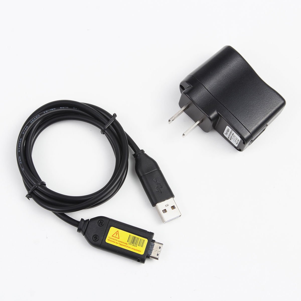 Original USB AC Power Charger Adapter with PC Cord for Sony NWZ-S545/S540 (Black/Red) - Fast Charging for MP3 Players - Perfect for Home, Office & Travel Use
