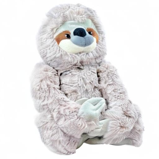 KINREX Realistic Sloth Stuffed Animal Plush Toy - 13 Inch Gray Three-Toed Sloth for Kids, Babies & Adults | Perfect Gift for Christmas, Birthday, Thanksgiving & Easter | Cute Nursery Decor, Stress Relief & Snuggling Companion