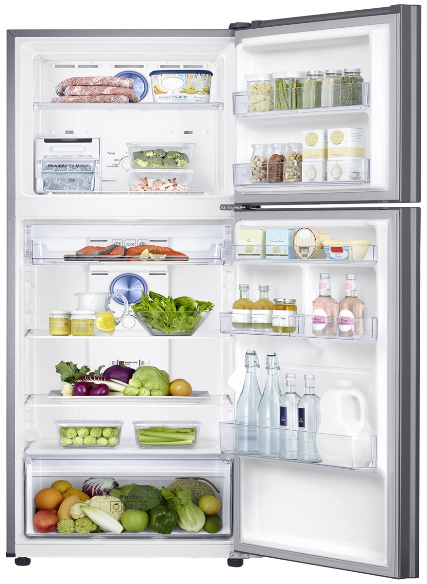 Samsung 364L Top Mount Refrigerator with Twin Cooling Plus SR400LSTC - Energy Efficient Large Capacity Fridge for Home & Kitchen Use