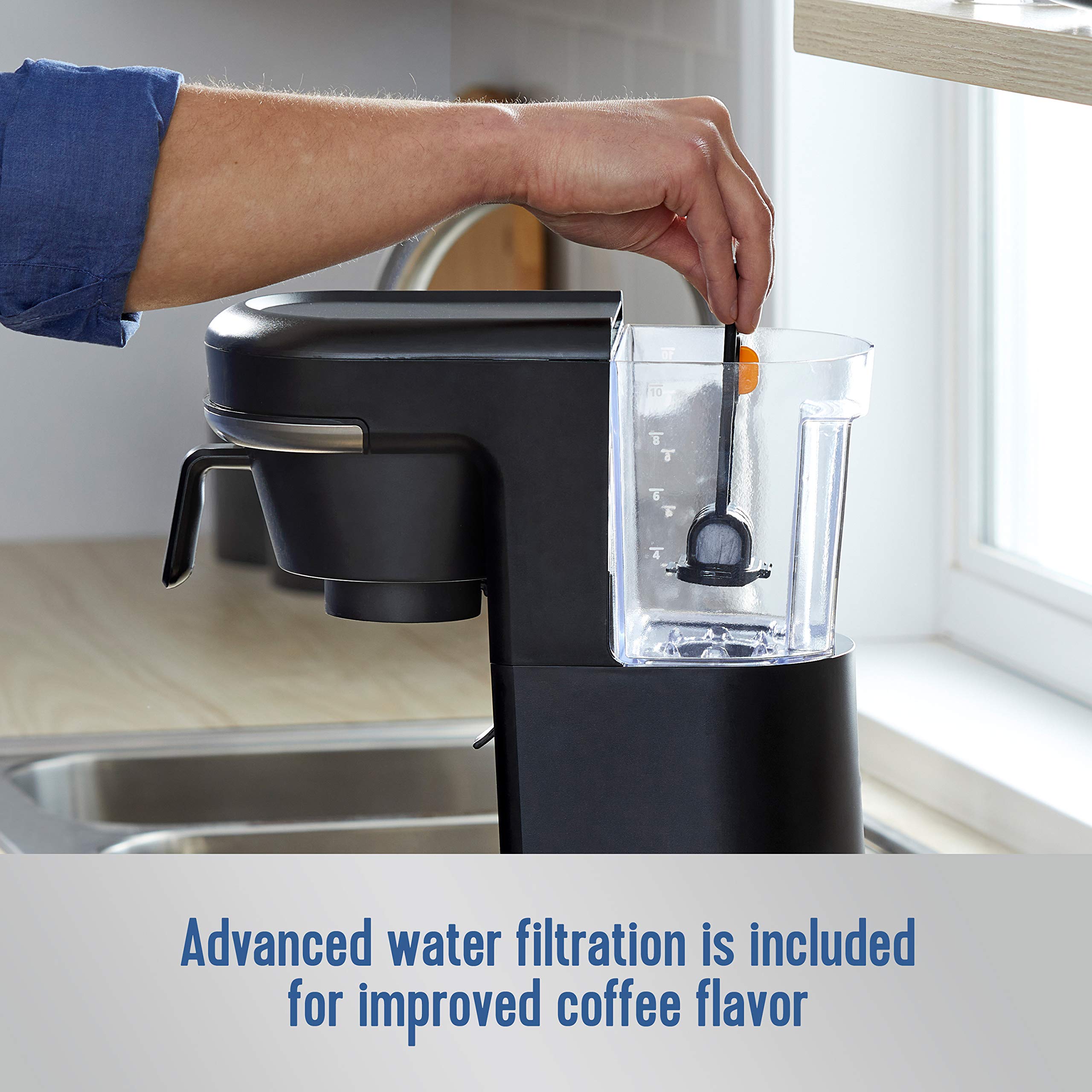 Mr. Coffee 10-Cup Programmable Coffee Maker - Single Serve & Carafe Brewing - Black - Perfect for Home, Office & Entertaining