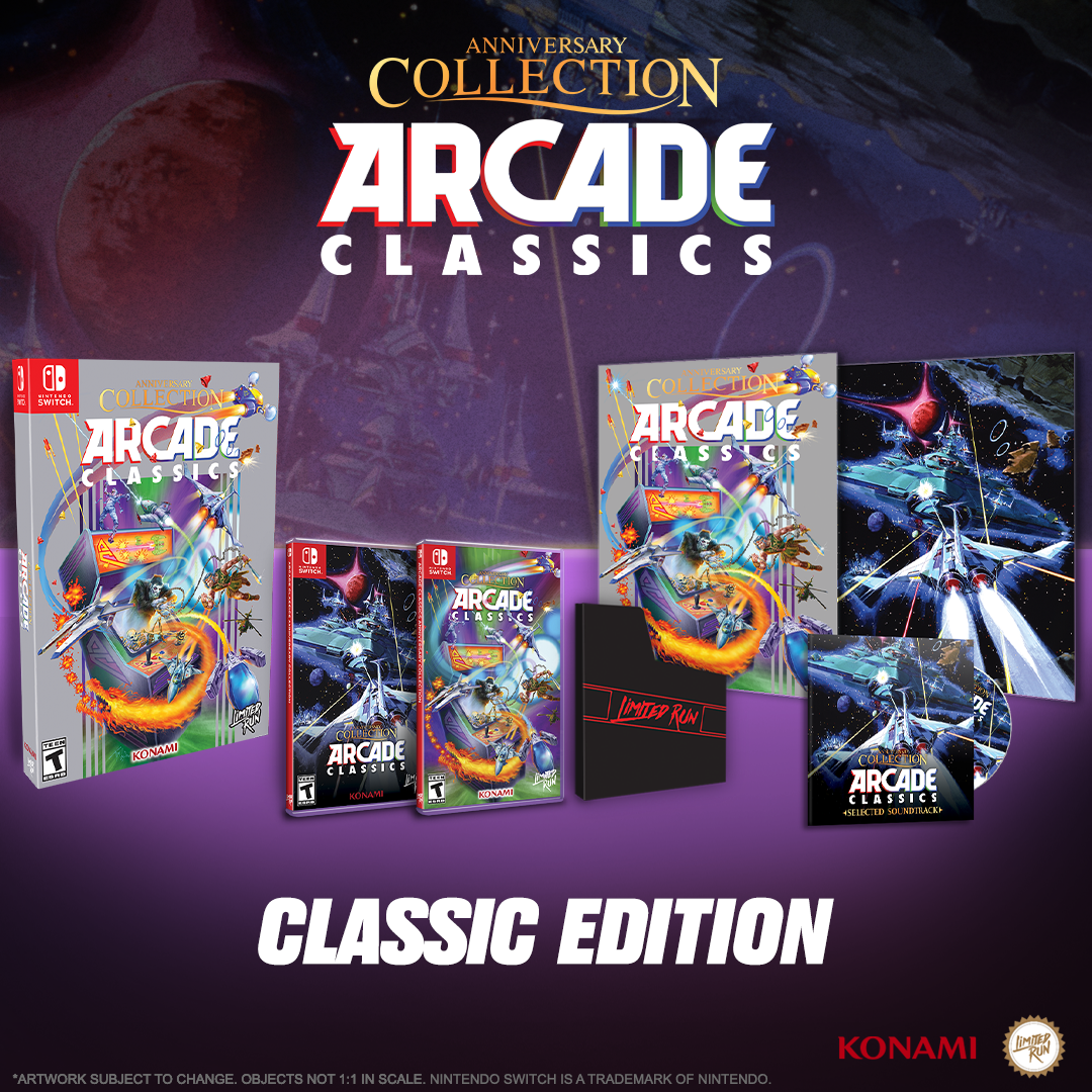 Nintendo Switch Limited Run #166: Arcade Classics Anniversary Collection - Classic Edition Retro Gaming Bundle | Perfect for Home Entertainment & Nostalgic Gaming Nights