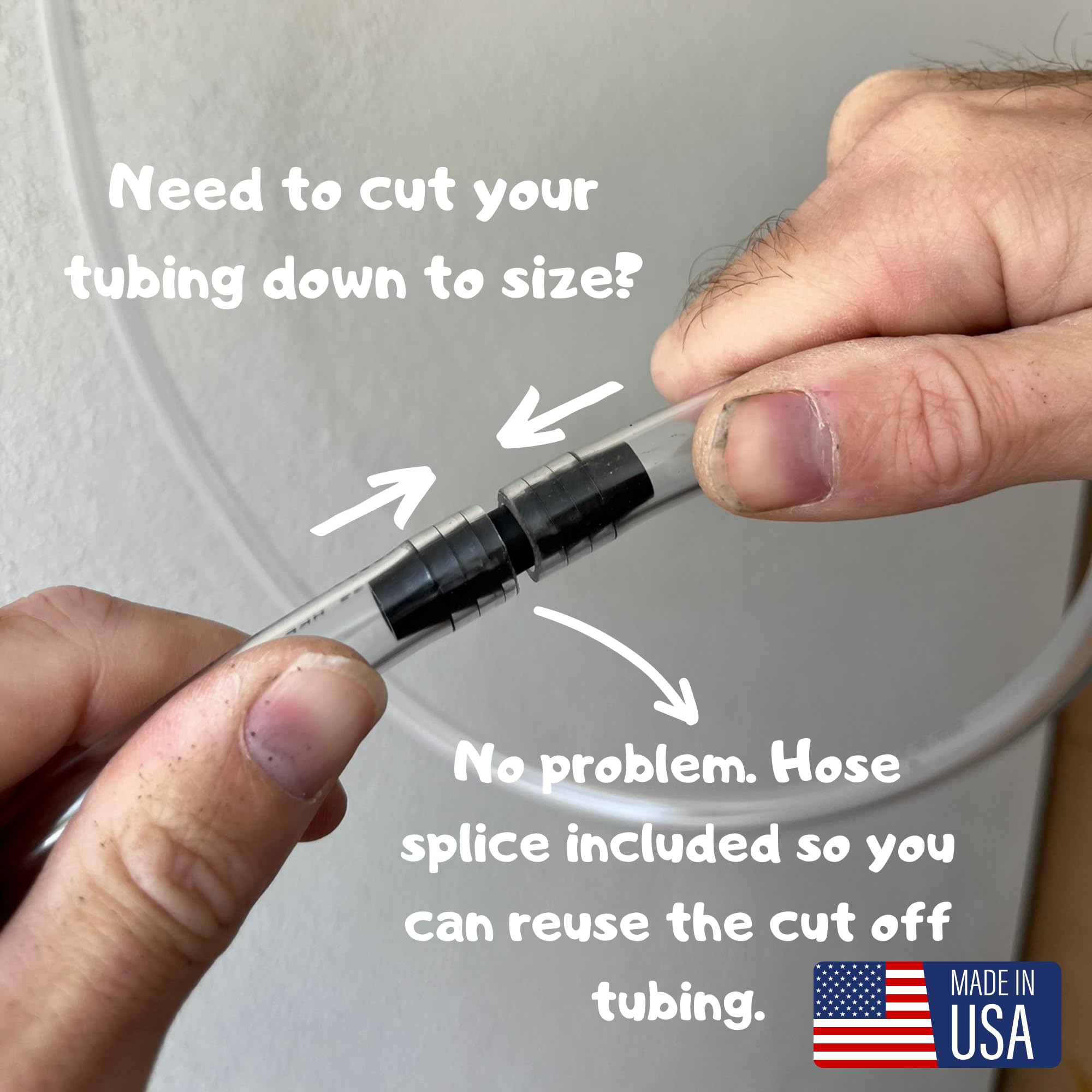 High-Quality Transmission Funnel with 4ft Clear Tubing - Made in USA - Easy Reach for Tight Spaces, No-Spill Design - Ideal for Car Maintenance & DIY Oil Changes