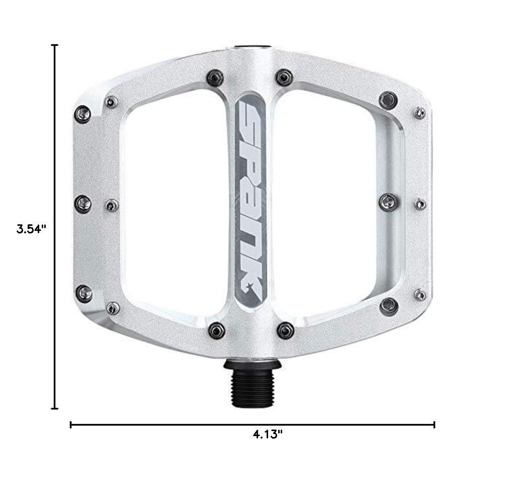 Spank Spoon 90 Pedals - Forged Alloy BMX Bike Pedals with Shot Peened & Anodized Finish for Extreme Durability | Kids Size US 6 & Under | Perfect for BMX Racing, Street Riding & Bike Tricks