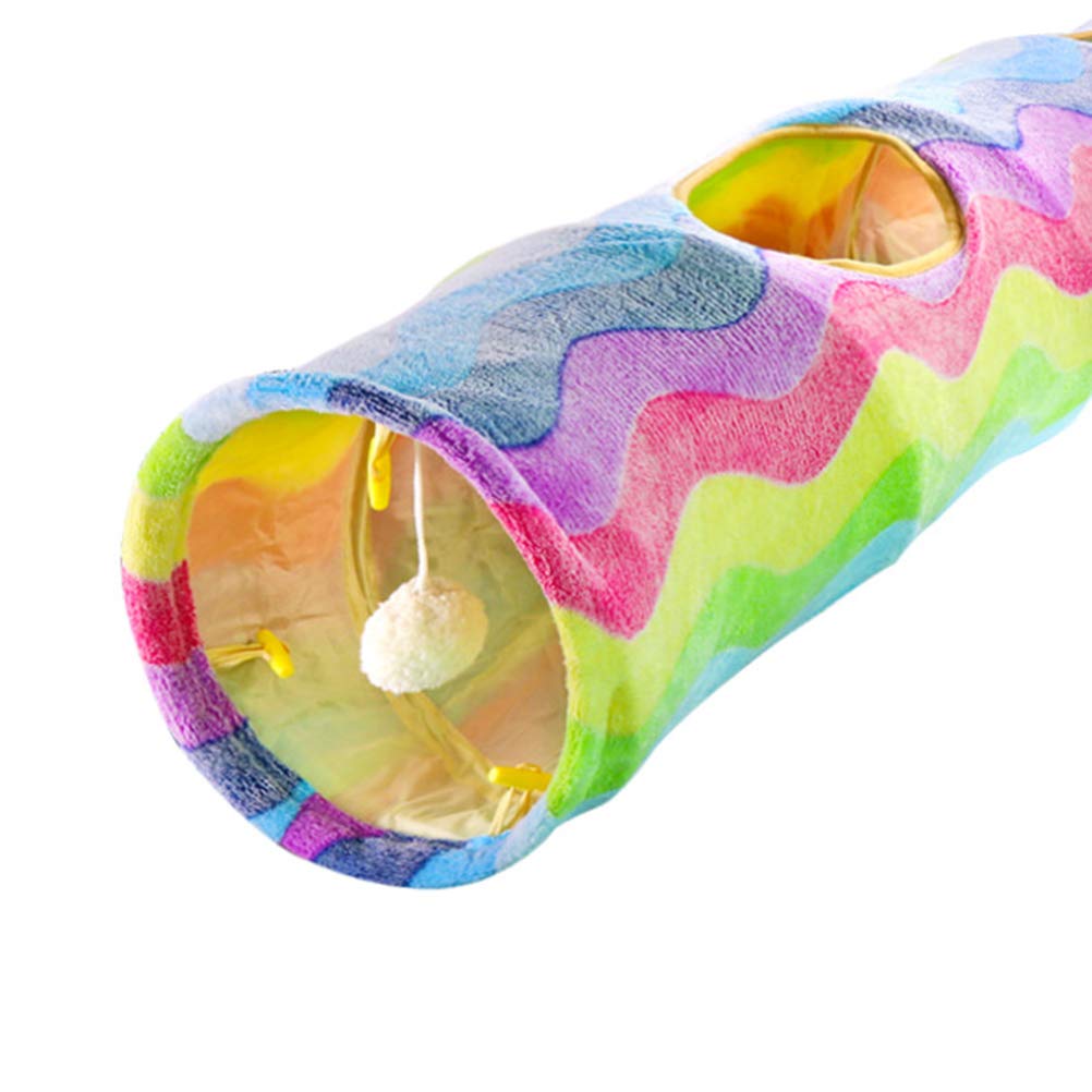 Interactive Cat Tunnel Toys for Indoor Play - Durable Pet Tube Toys with Rattle Sounds, Perfect for Exercise & Hide-and-Seek Games