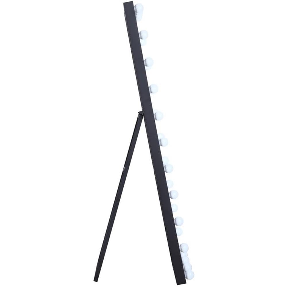Black LED Vanity Mirror 5000K for Makeup & Bathroom Decor