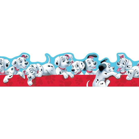 101 Dalmatians® Extra Wide Puppy Print Fabric Trim - Perfect for DIY Crafts, Scrapbooking, and Home Decor Projects