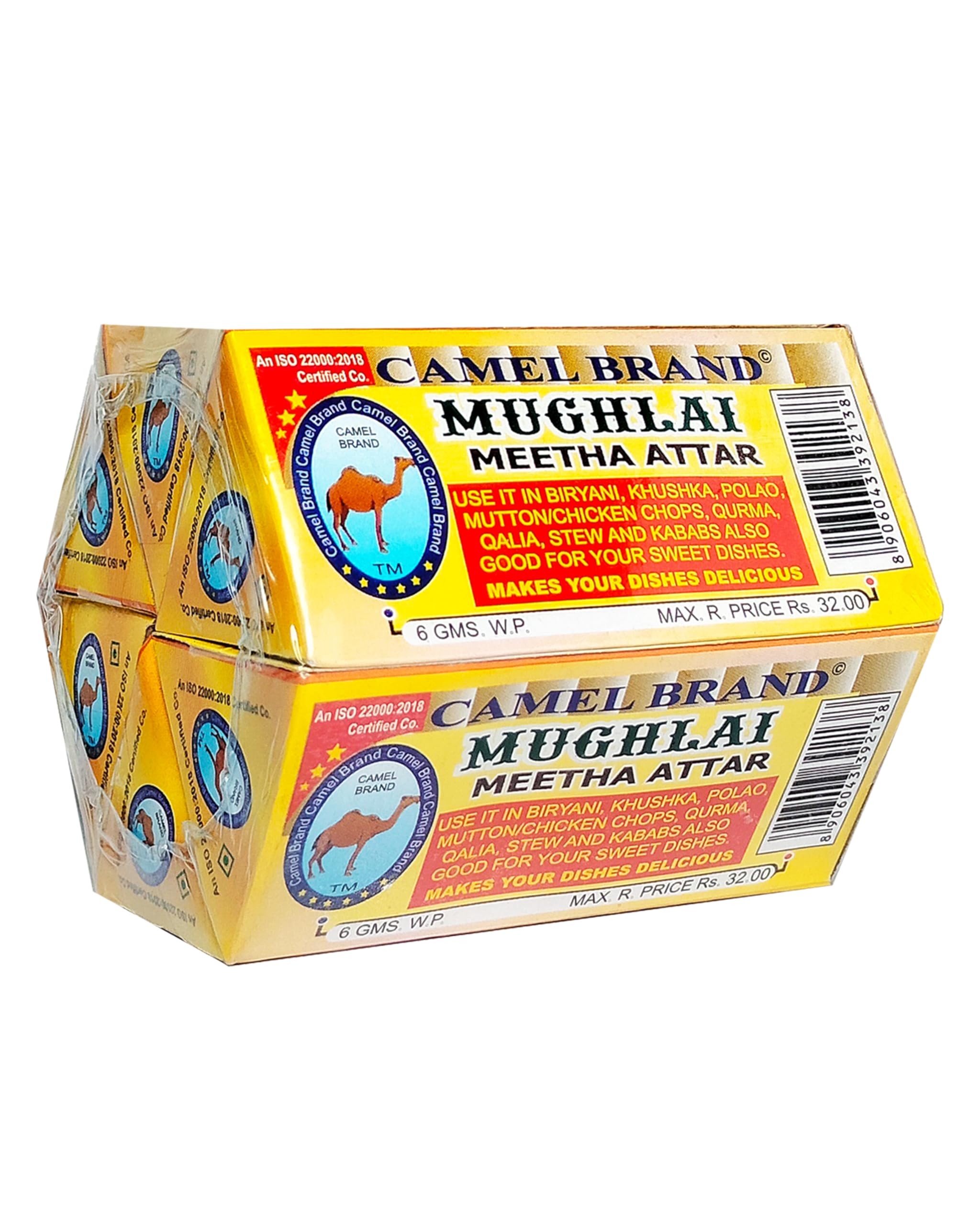 Dadaji Mughlai Sweet Attar - 36ml (Pack of 6, 6ml Each) - Premium Indian Food Flavoring for Biryani, Pulao, Kababs & Desserts | Perfect for Veg/Non-Veg Dishes, Ice Cream & Milkshakes | Authentic Indian Cuisine Essential