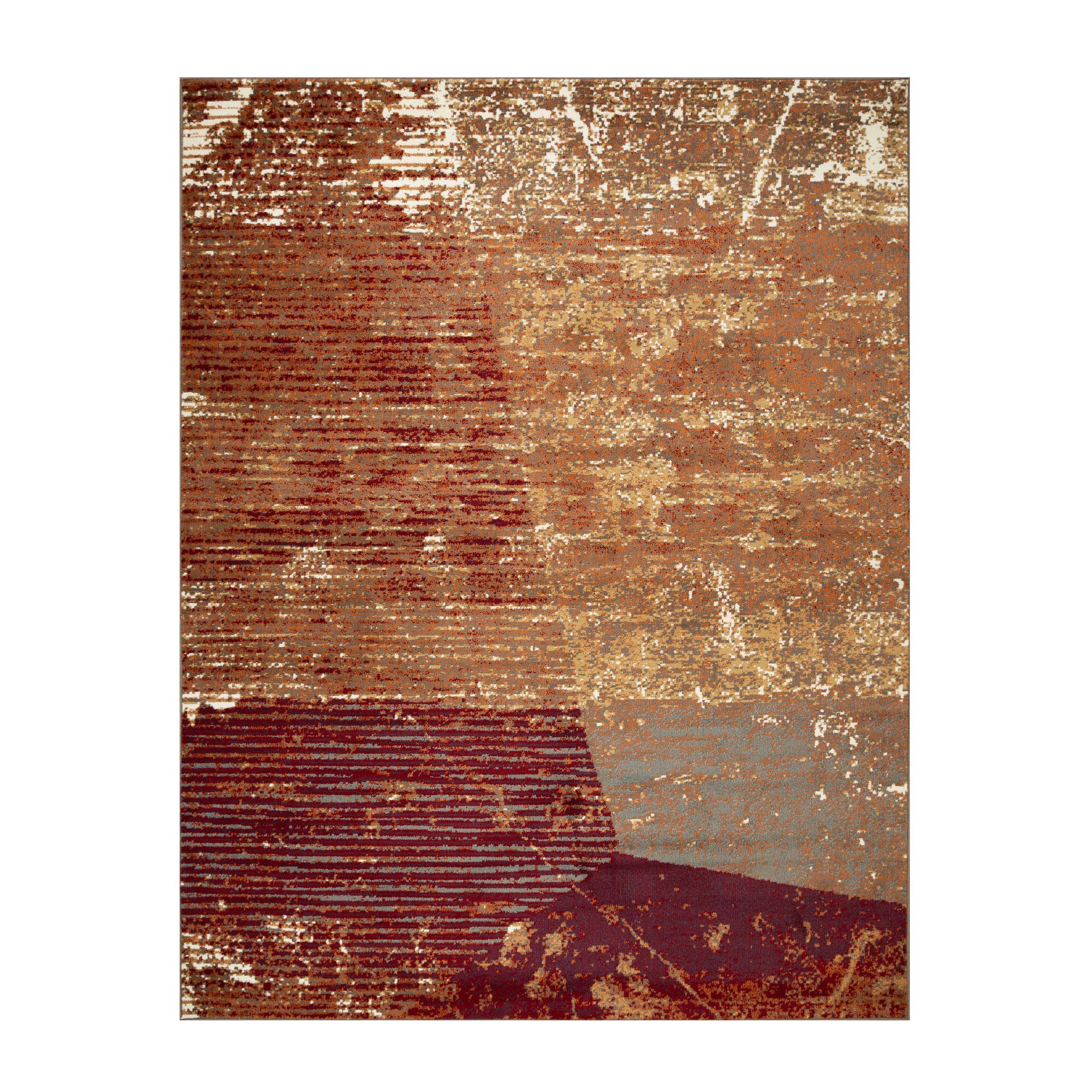 Modern Abstract Mabel Indoor Area Rug or Runner - Soft Non-Slip Floor Carpet for Living Room, Bedroom, Dining Room Decor