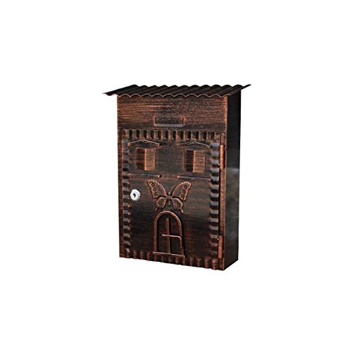 SPNEC European-Style Vintage Villa Mailbox - Rustic Outdoor Post Box with Weatherproof Design for Garden, Farmhouse & Countryside Homes | Perfect for Rain Protection & Curb Appeal