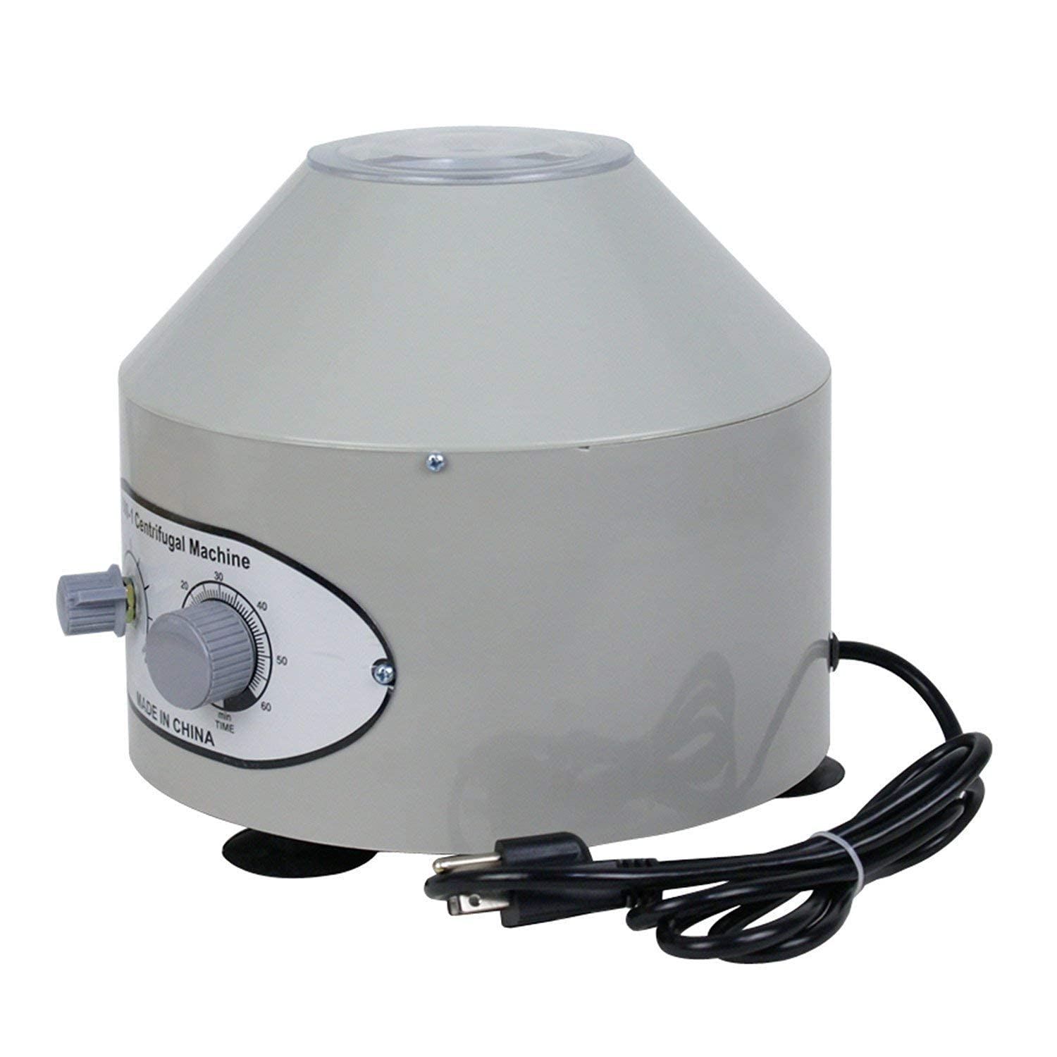 Low-Speed Lab Centrifuge with Timer (0-4000 RPM, 20ml x 6 Tubes) - Ideal for Blood Sample Separation, DNA Extraction & Medical Research