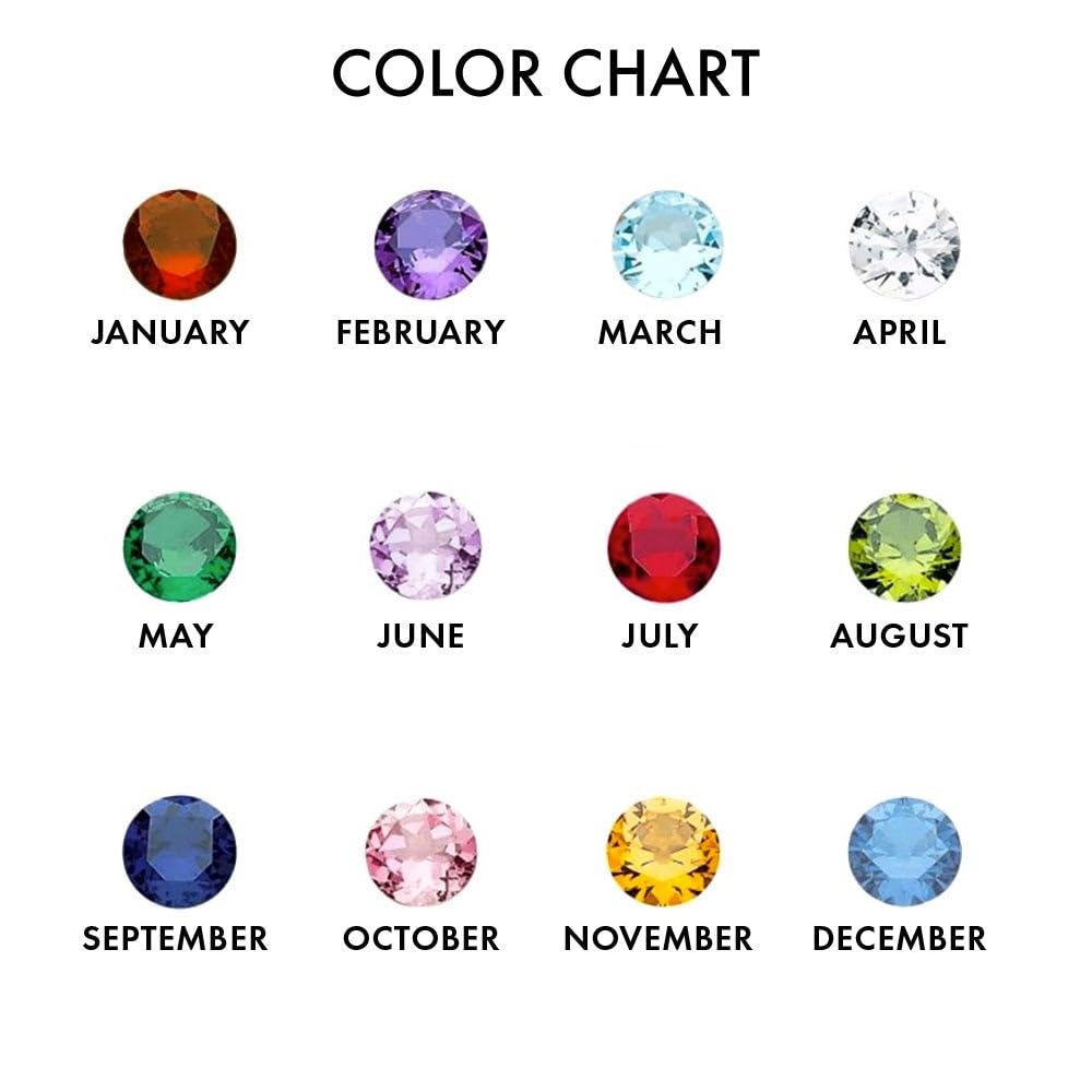 Custom 2 Stone Initial Birthstone Ring for Women - Personalized Name Letter Ring with Birthstones - Perfect Gift for Mom, Wife, Daughter - Ideal for Mother's Day, Birthday, Anniversary & Special Occasions