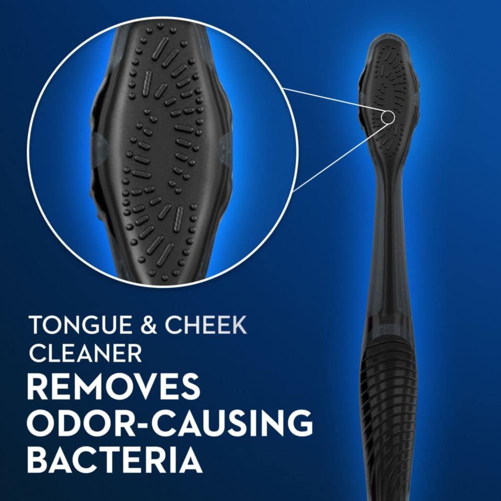 Oral-B Charcoal Toothbrushes with Soft Bristles, Pack of 2 - Gentle Teeth Cleaning & Stain Removal for Daily Oral Care