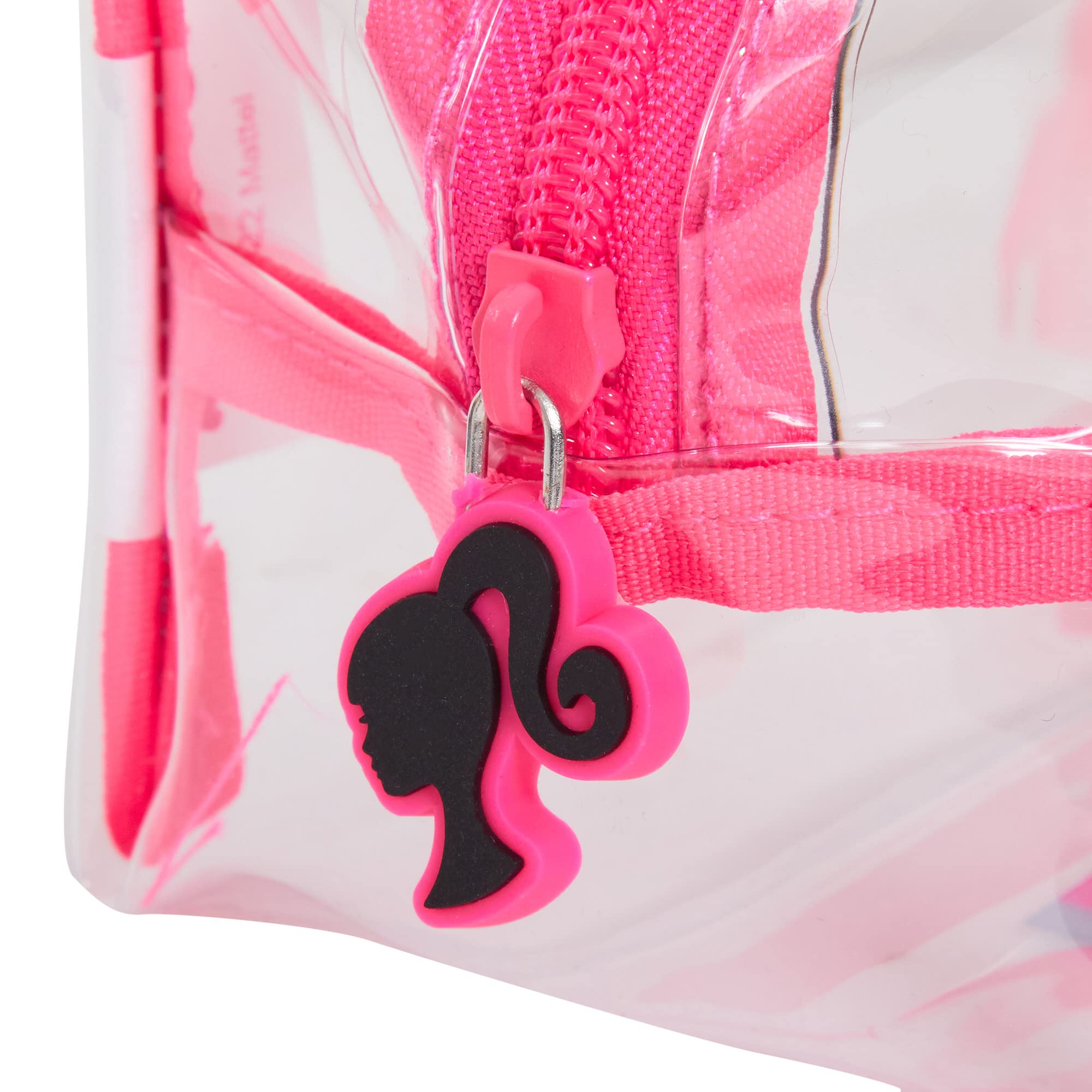 Barbie Clear Cosmetic Bag for Girls & Women - Transparent Makeup Pouch, Travel Toiletry Organizer, Pencil Case - Perfect for School, Travel & Daily Essentials Storage