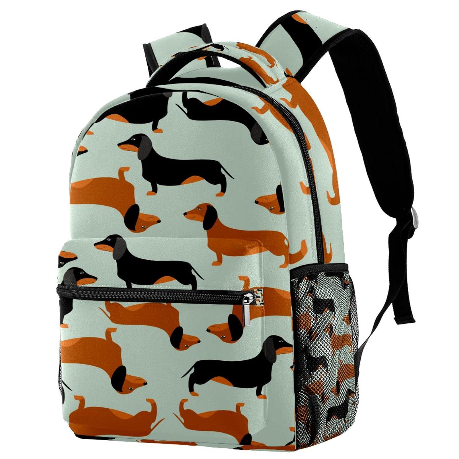 Dachshund Dog Backpack for Travel & School - Cute Wiener Dog Design Rucksack for Students, Outdoor Hiking, Camping & Weekend Adventures - Perfect for Pet Lovers & Daily Use