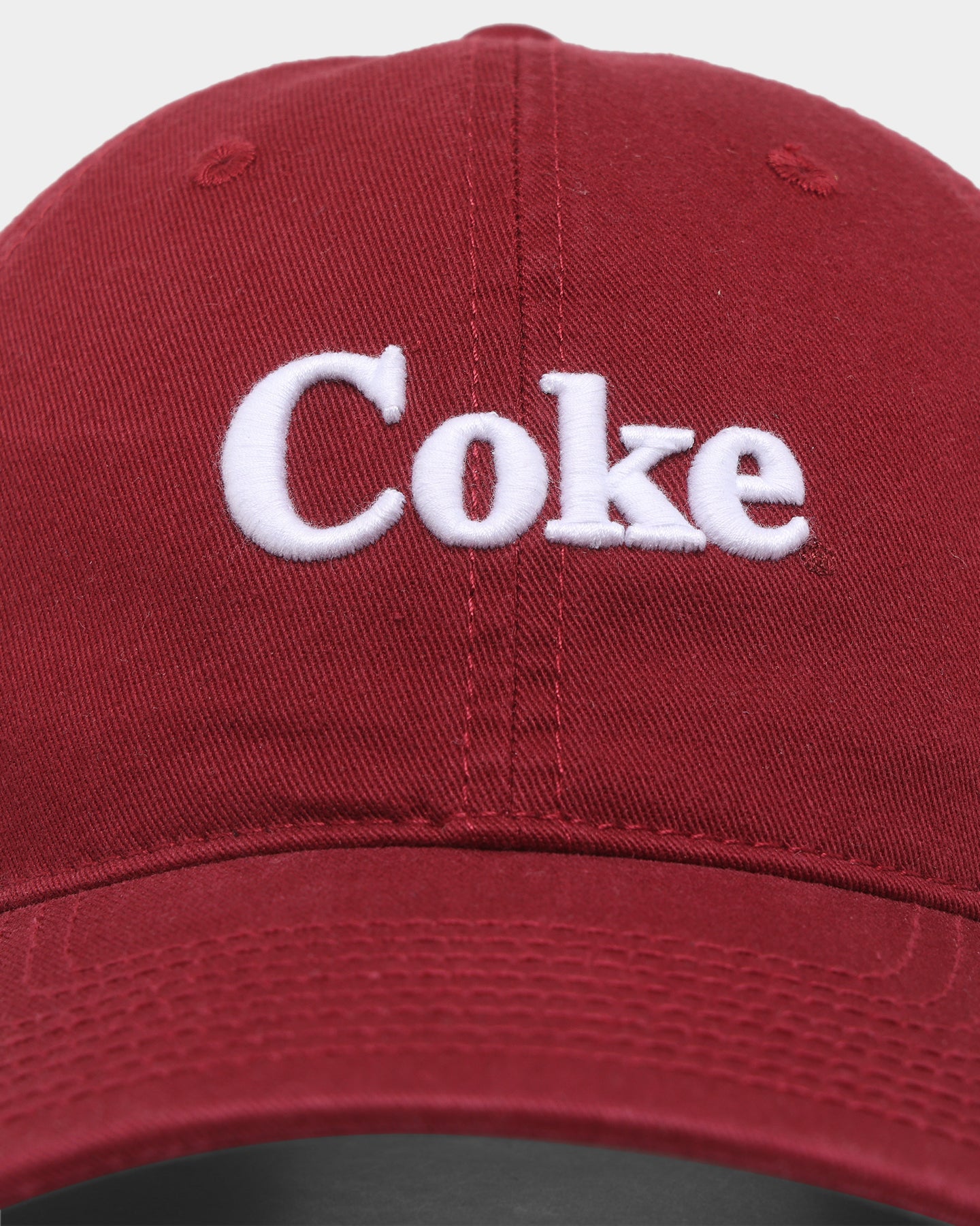 American Needle Coke Iconic Ball Park Strapback Hat in Maroon - Perfect for Baseball Games, Outdoor Events & Casual Wear