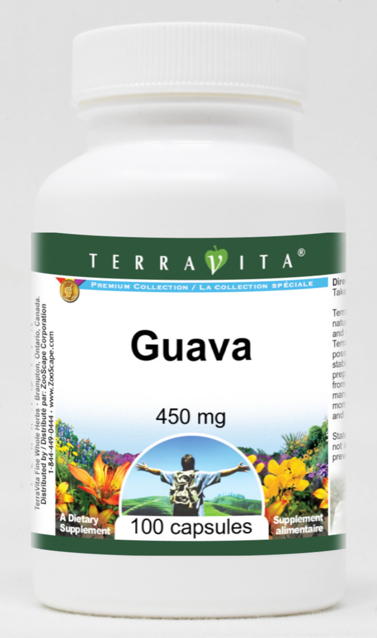 Guava Leaf Extract 450mg (100 Capsules per Bottle, ZIN: 520402) - 2 Pack Supplement for Immune Support & Digestive Health - Perfect for Daily Wellness Routine & Natural Detox
