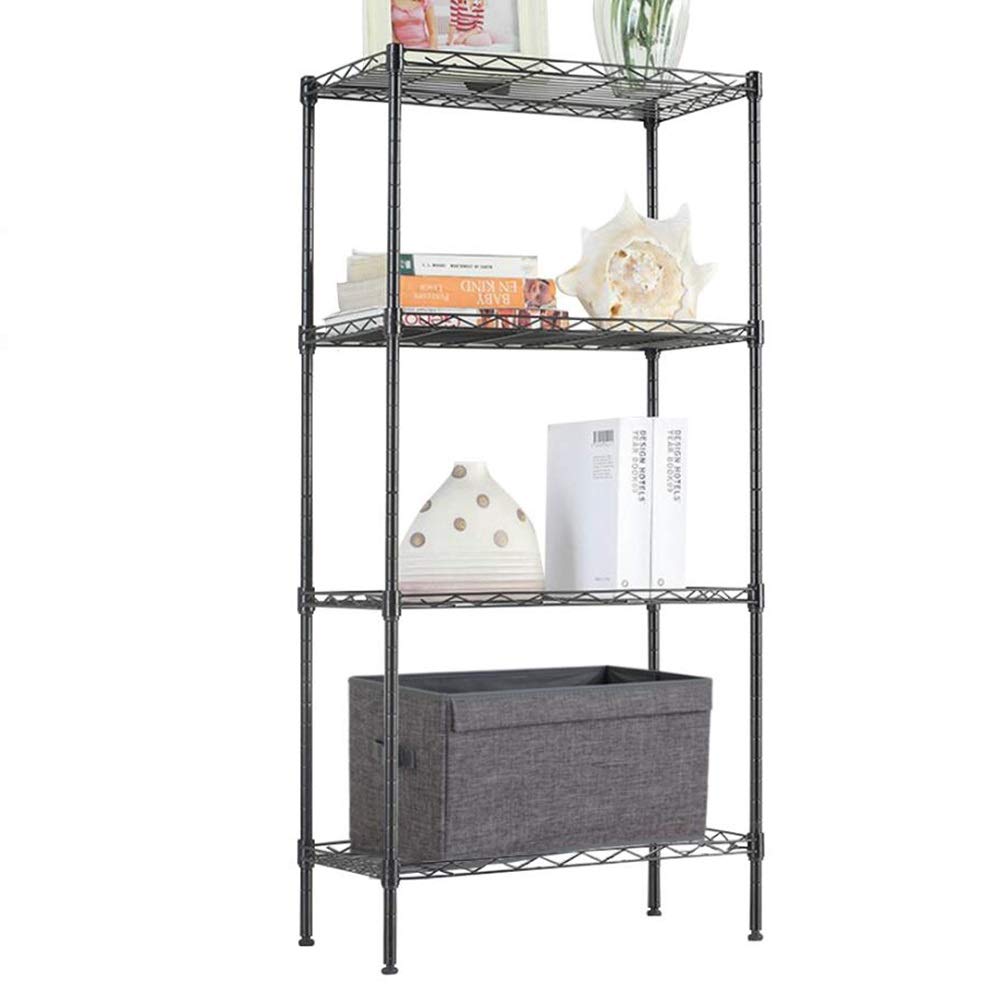 Jcnfa 4-Tier Heavy Duty Carbon Steel Storage Shelf - 21.6