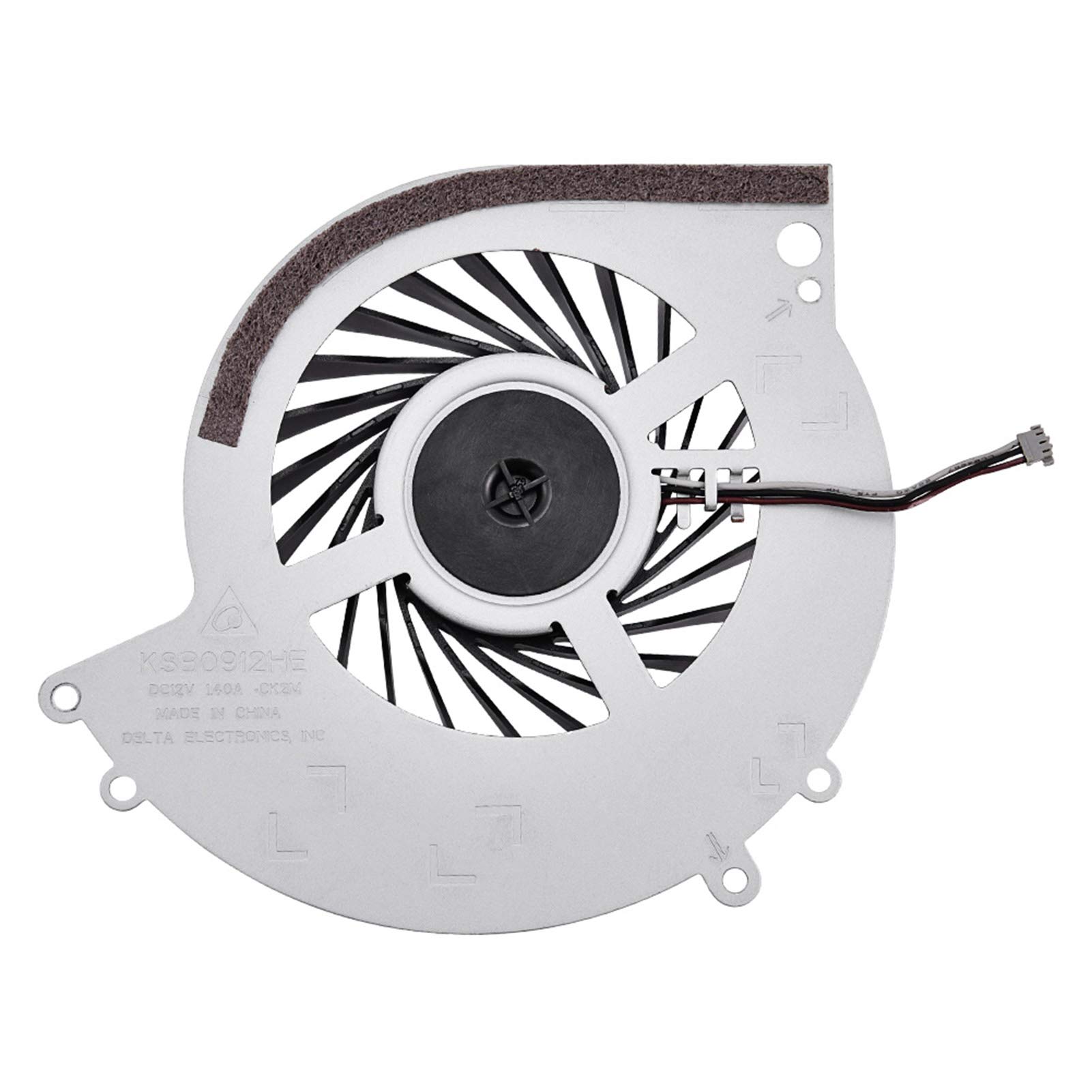 Jeanoko 12V DC Portable Cooling Fan with Light - Flexible Replacement Part for Repairing Old or Broken Fans | Perfect for Home, Office, and Workshop Use