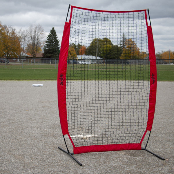 Rawlings SAFTPITCH 7ft x 4ft Baseball Pitching Screen - Portable Training Net for Baseball & Softball Practice, Backyard & Field Use