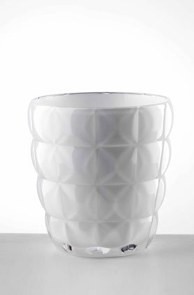 Premium Mario Luca Giusti Diamante Acrylic Tumbler - 16oz Insulated White Travel Mug for Coffee, Tea & Cold Drinks | BPA-Free, Leak-Proof Cup for Office, Commuting & Outdoor Activities