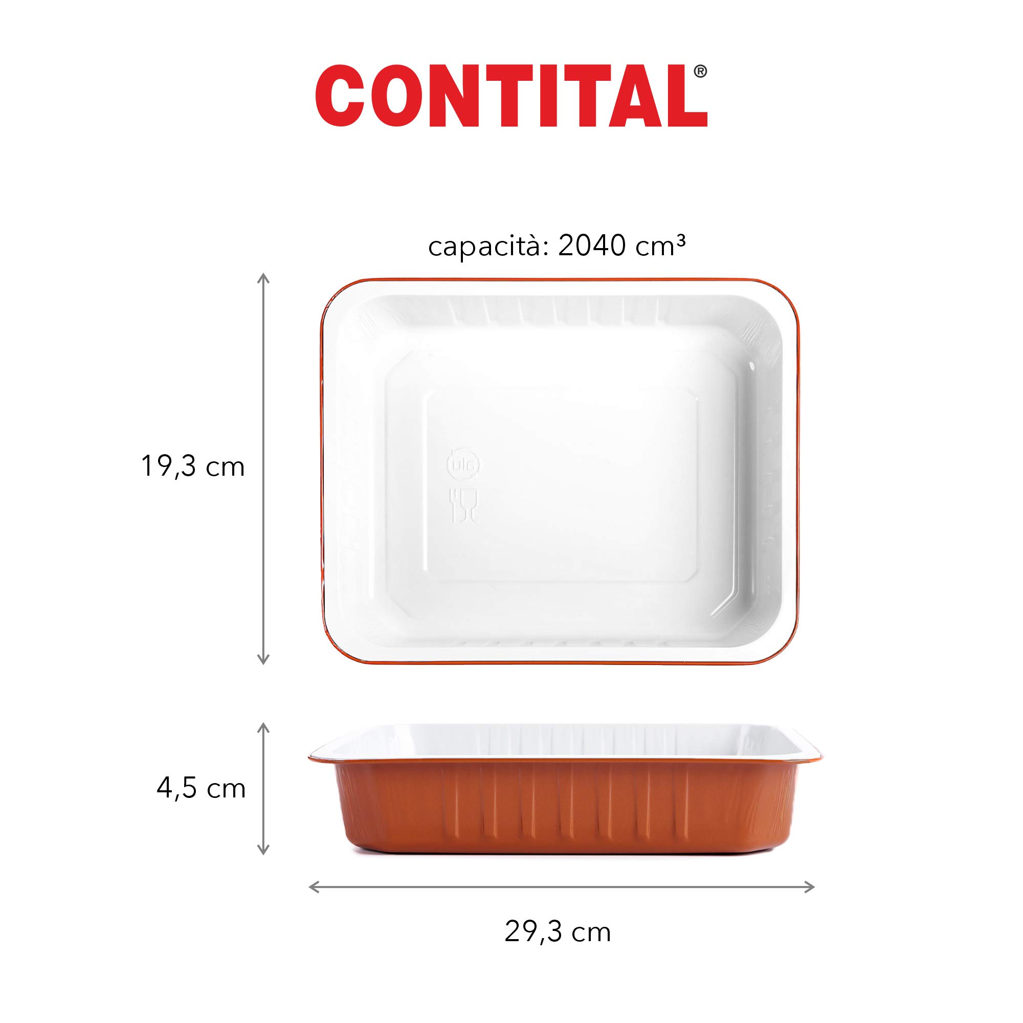 AS222040 | 6-Portion Lacquered Aluminum Trays - Extra Rigid White/Copper | Disposable Food Containers for Oven, Microwave & Takeout | 50-Pack | Perfect for Catering, Parties & Meal Prep
