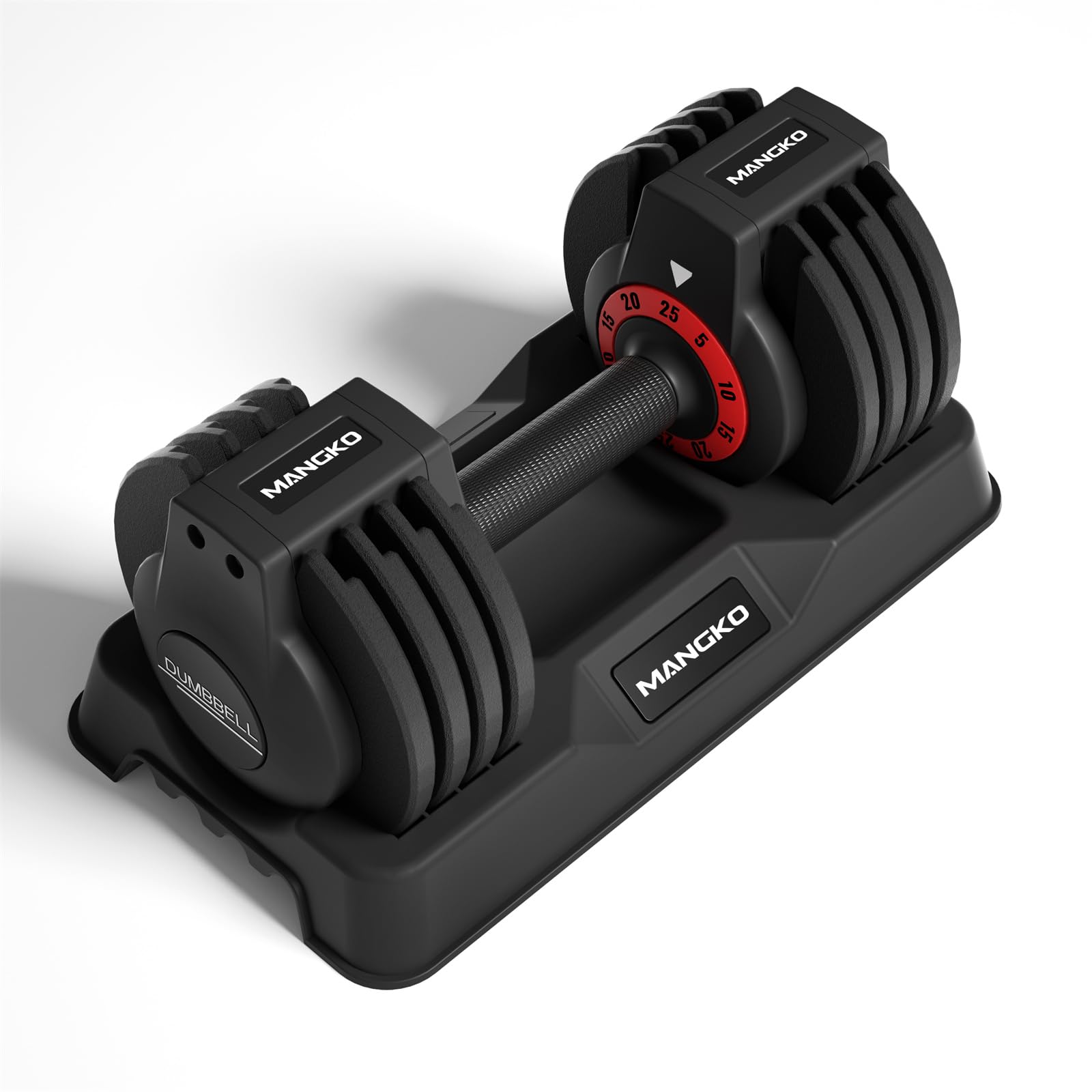 Mangko Adjustable Dumbbell Set 25LB - 5 in 1 Weight Dumbbells with Anti-Slip Nylon Handle for Home Gym, Strength Training & Fitness Workouts - Perfect for Men & Women, Weight Lifting, Muscle Building & Full Body Exercise