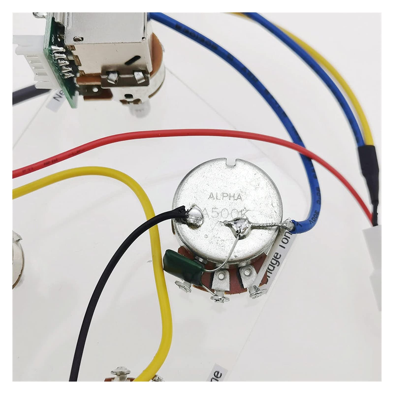 Electric Guitar Pickup Wiring Harness Kit - Push-Pull Switch Potentiometer for LP/SG/Epiphone (Gold Black Hat) - No Welding Required | Perfect for DIY Guitar Upgrades & Repairs