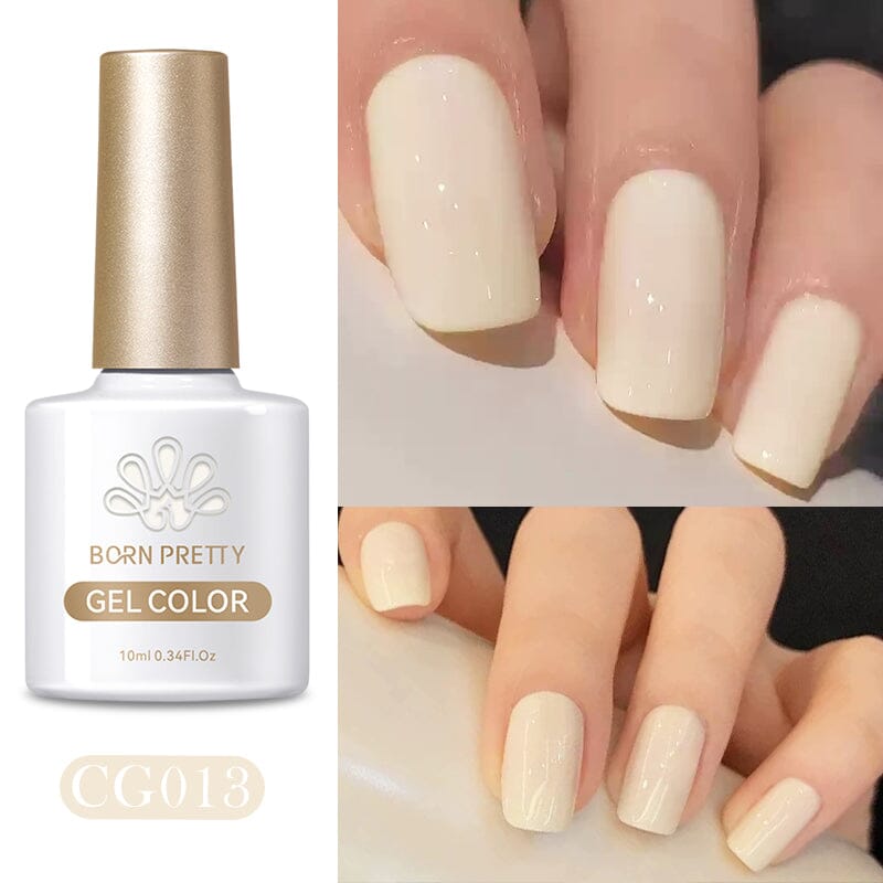Silky White Series Color Gel Polish CG013 - 10ml Nail Polish for Manicure & Pedicure - Long Lasting & High Gloss Finish - Perfect for Home & Salon Use