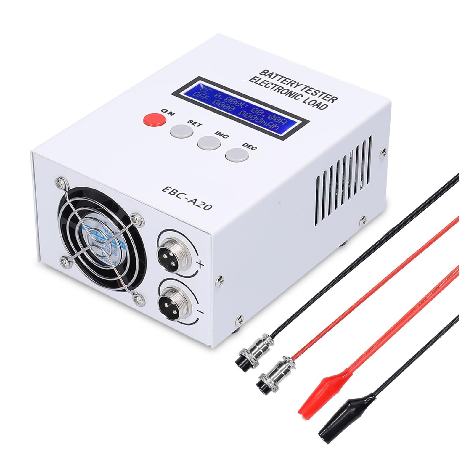 **30V 20A 85W Lithium Battery Tester - Capacity Test Device with 5A/20A Discharge Control for Li-ion, LiPo, LiFePO4 - Perfect for RC Cars, Drones, and Solar Power Systems (US Size)**