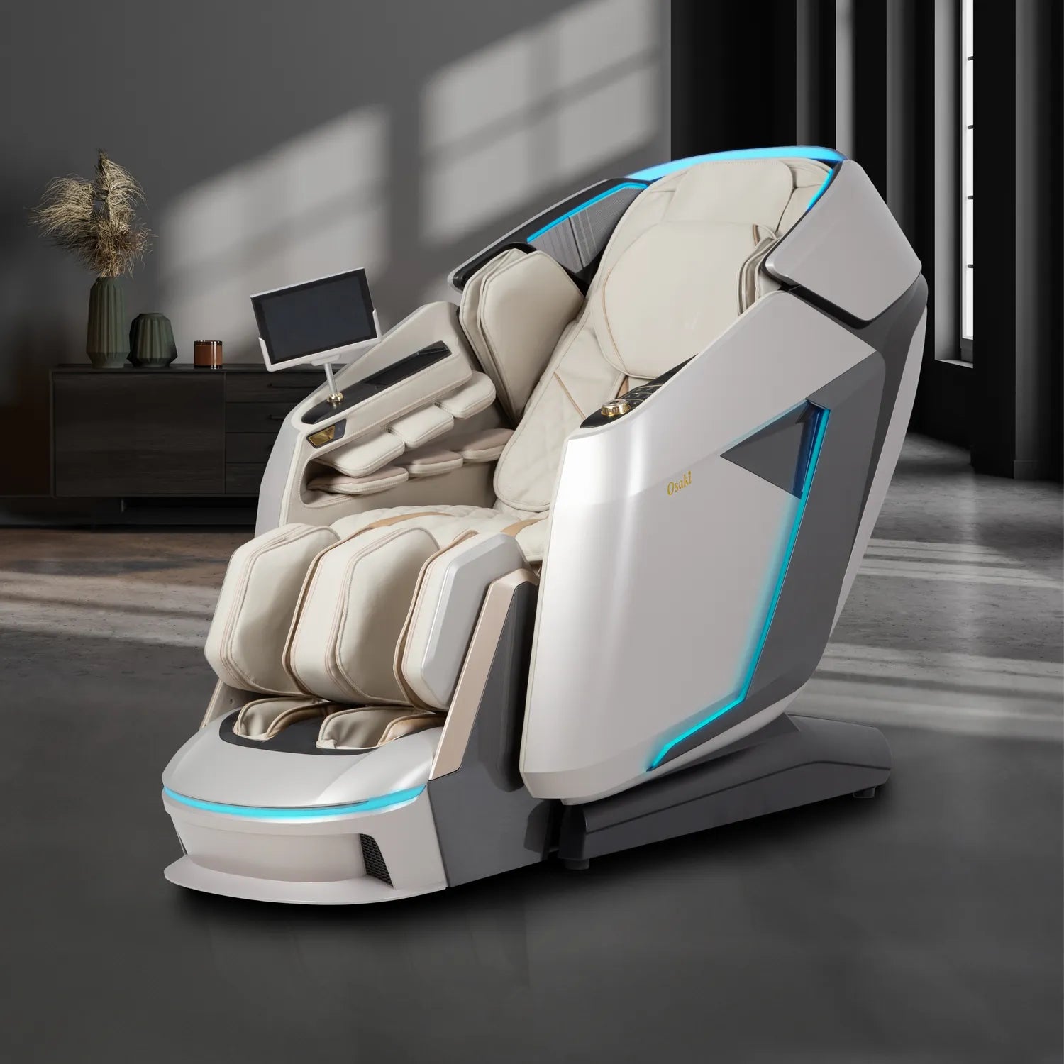 Osaki Grand Duo 4D+4D Massage Chair with Zero Gravity - Full Body Shiatsu Massage Recliner for Home & Office Use - Perfect for Stress Relief, Back Pain, and Relaxation After Work