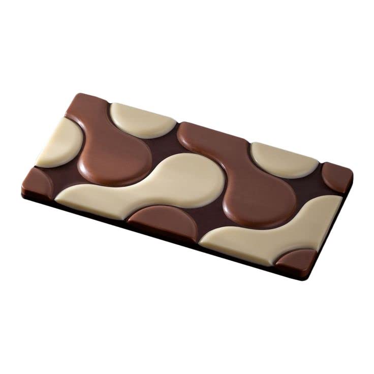 Flow Shape Chocolate Bar Silicone Mold for Baking & Cake Decorating
