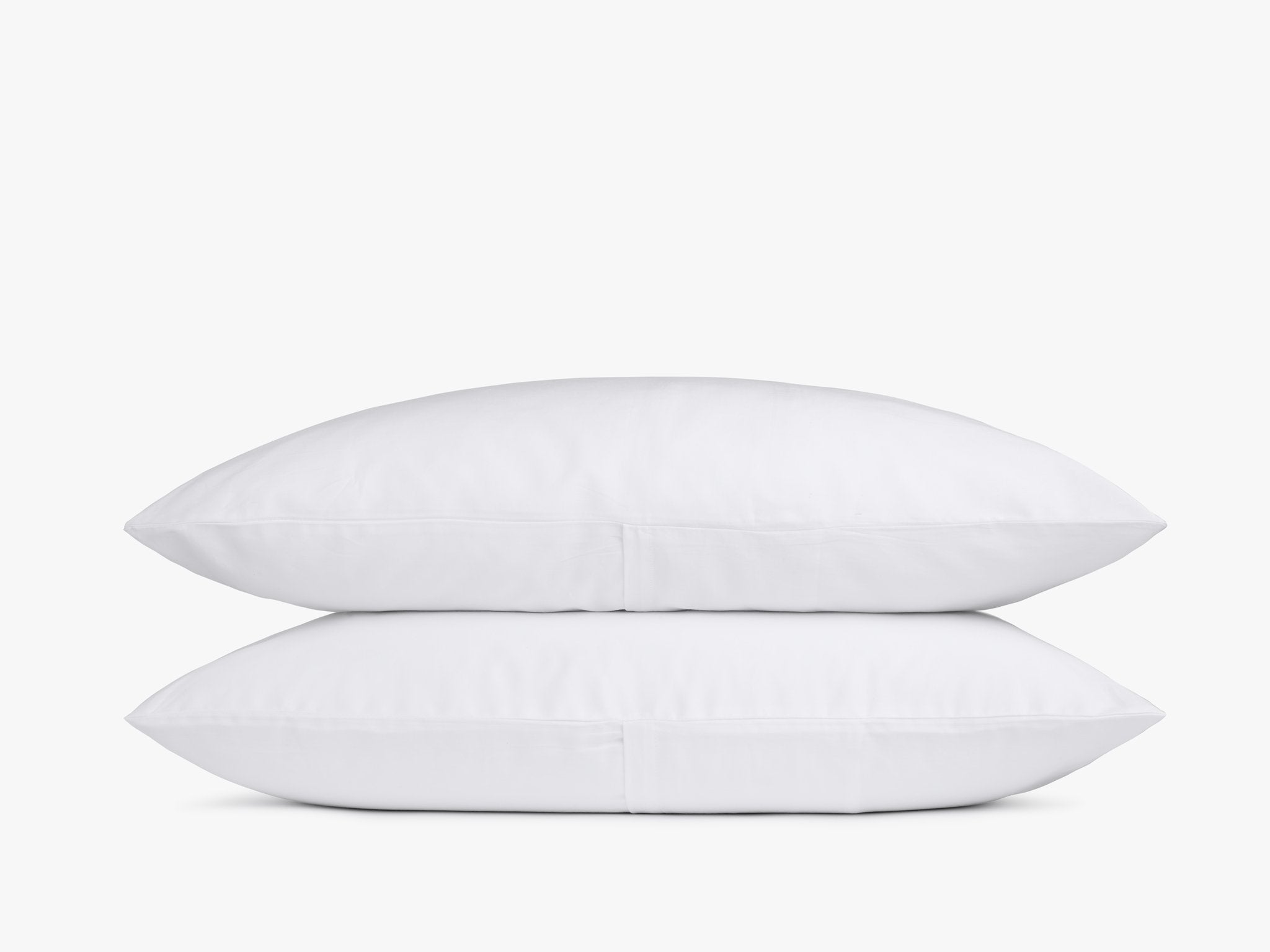 Luxury Sateen Pillowcase Set - 2 Pack, 100% Cotton, Soft & Breathable, White Bedding Accessories for Hotel-Style Comfort - Perfect for Master Bedroom, Guest Room & Airbnb